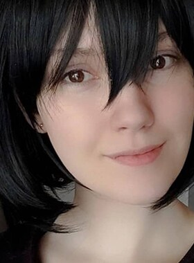 Attack on Titan Mikasa Ackerman Short Bob Black Heat Resista