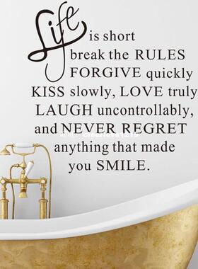 Quotes Removable Home Decor Background Vinyl Art Wall Sticke