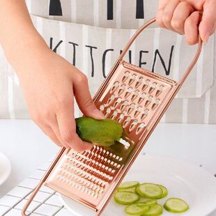 Multifuction Kitchen Gadgets Gold Stainless Steel Grater