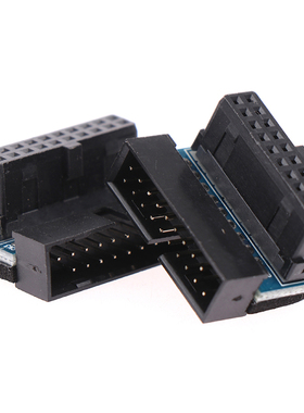 USB 3.0 20pin Male to Female Extension Adapter Angled 90