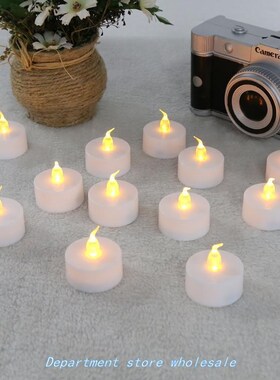 12pcs/pack Flickering Flameless LED Tealight Flicker Tea Bat