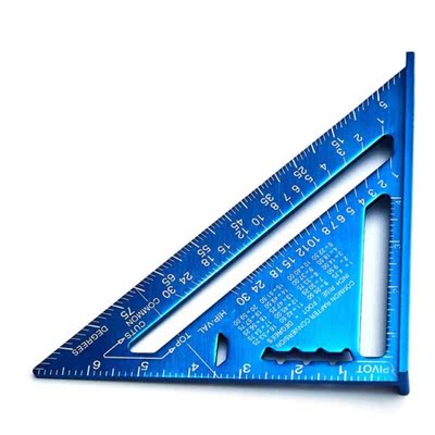 Angle Ruler 7 inch Aluminum Alloy Measuring Ruler Woodworkin