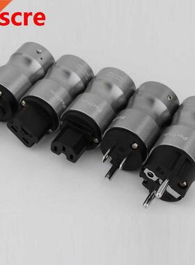 Preffair P089 HI-End Rhodium Plated EU/US AC Power Plug Conn