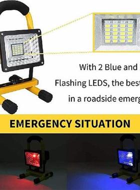 30W Reflector LED Projector Flood Light Rechargeable Spotlig