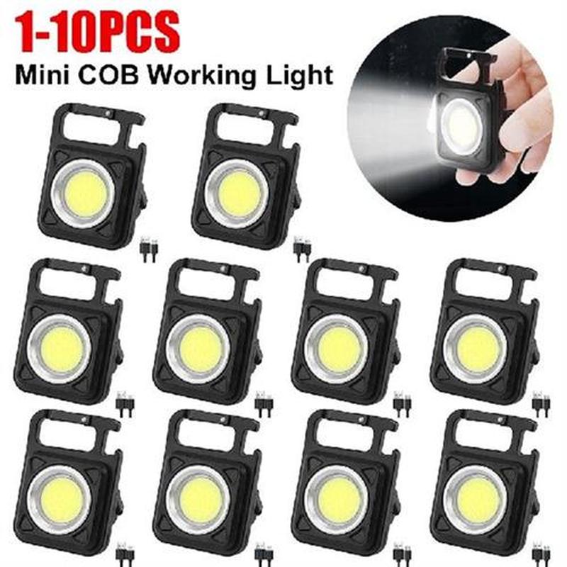 1-5pcs Mini LED Working Light Portable Pocket Flashlight