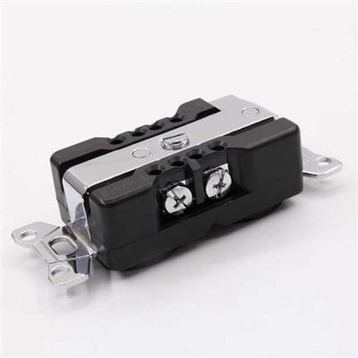 Pieces YTER Duplex Wall plated-rhodium AC 20A Power Receptac