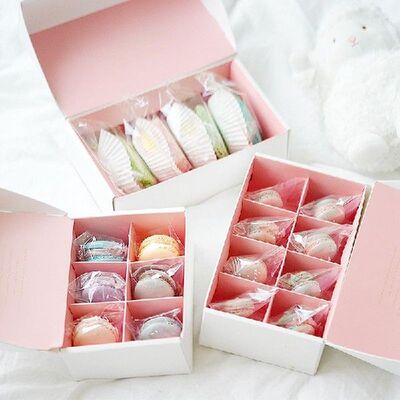 Japanese Style Cupcake Baking Boxes Window Open Cake Box
