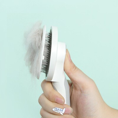 Self Cleaning Slicker Brush for Dog and  Removes Undercoa