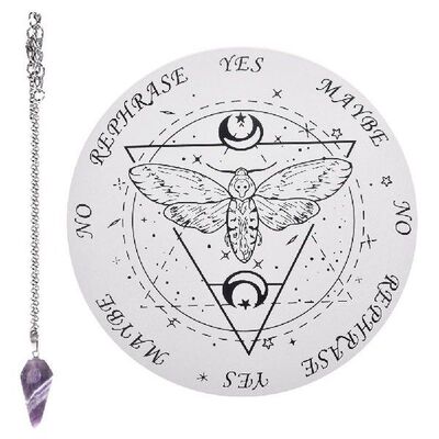 Pendulum Board 9.84Inch Dowsing Divination Metaphysical