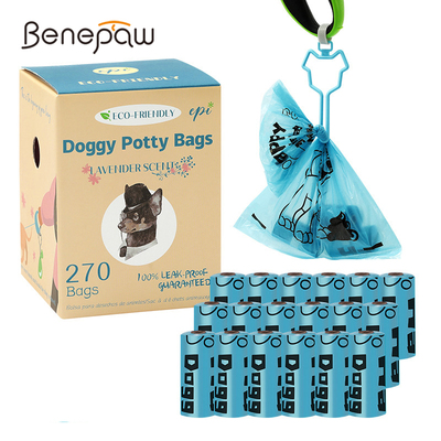 Benepaw Biodegradable Dog Poop Bags Hand Free Clip