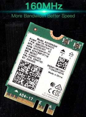 Dual Band Wifi 6  Wireless 2400Mbps AX200NGW NGFF M.2 Wlan B