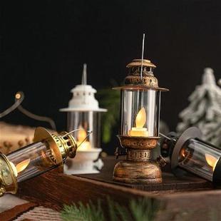 Vintage Retro LED Lantern Desktop Durable Hanging