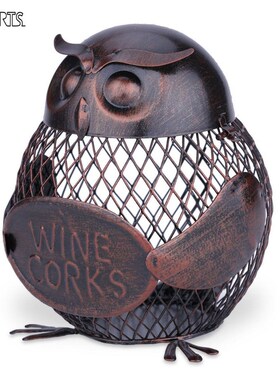 Tooarts Wine Rack Owl mesh Creative wine bottle holder Owl B