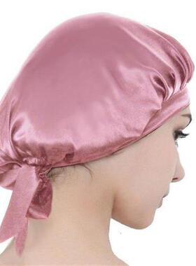 2pc Mulberry Silk Nightcap Sleeping Cap Pure Silk Hair Wrap