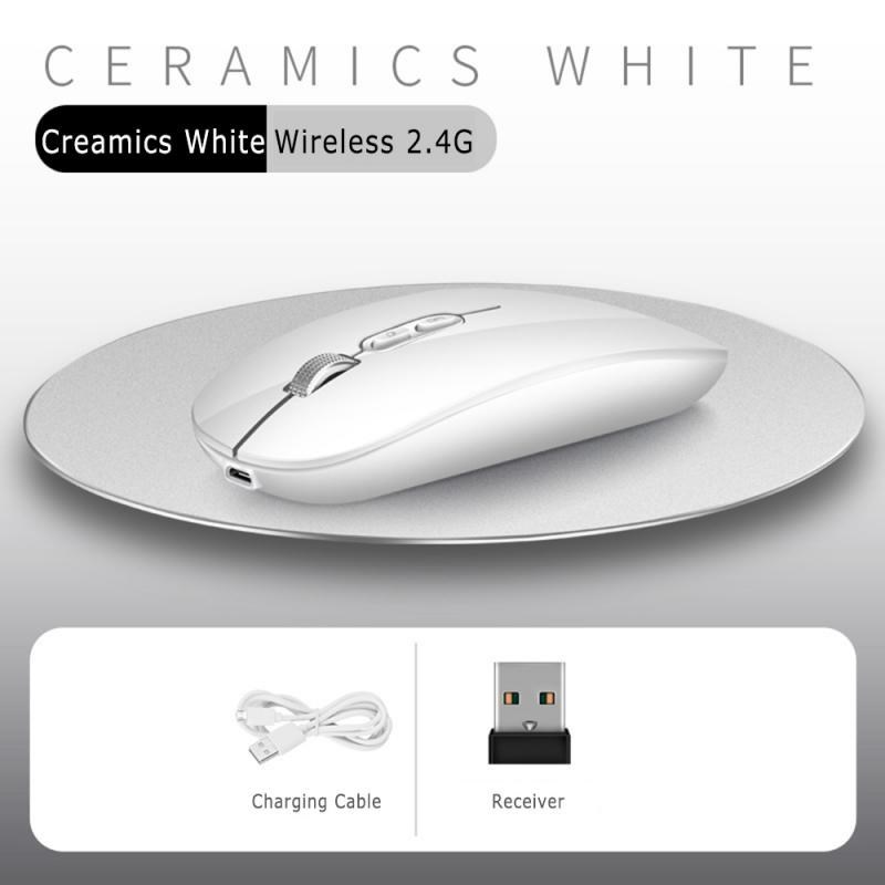 Silent Wireless Mouse 2.4G Ergonomic Mice 1600DPI 5 Button O