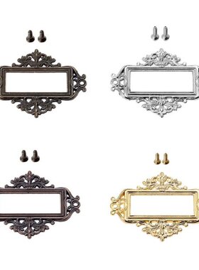 5pcs Label Pull Frame File Name Card Holder with Mounting Sc