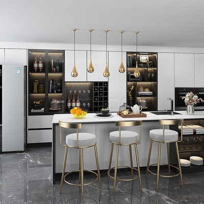 Creative bar stool Nordic bar stool high chair home modern m