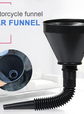 2 in 1 Plastic Funnel Can Spout For Oil Water Fuel Petrol Di