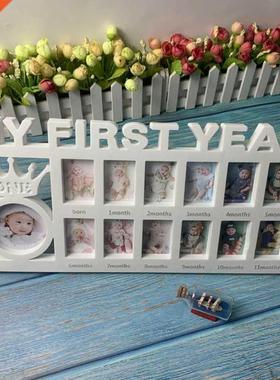 My First Year Baby Keepsake Frame 0-12 Months Pictures Photo