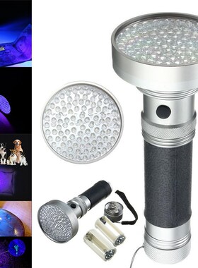 100LED UV Ultra Violet Blacklight Scorpion Flashlight Detect