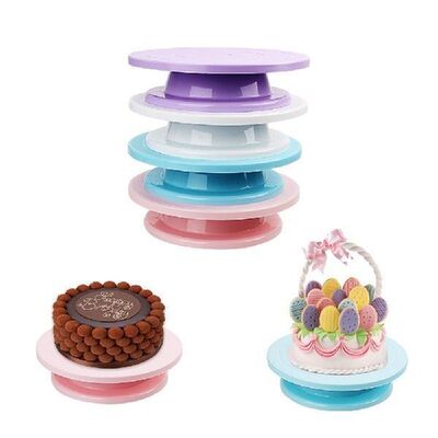 HILIFE Rotating Cake Plate Cake Decorating Rotary Table