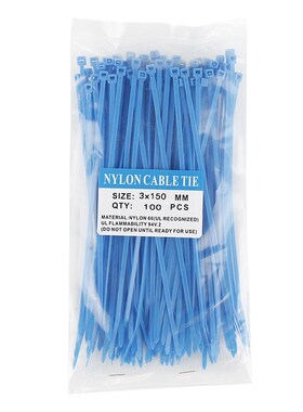 100PCS 150mm Self locking Nylon Cable Ties Plastic Zip Tie