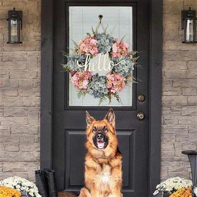 20 Inch Large Round Hydrangea Wreath Flower Garland Indoor