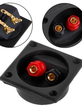 1PC Square Shape Double Binding Post Type Speaker Box Termin