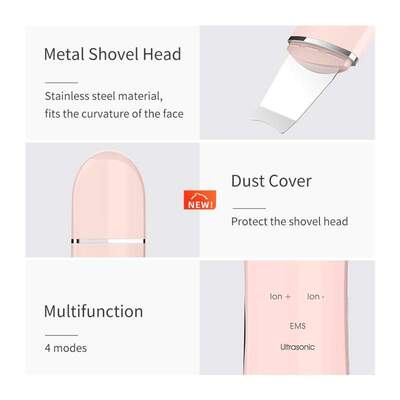 Ultrasonic Skin Scrubber Deep Face Cleaning Machine Peeling