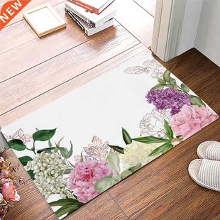 Lush Peonies And Roses Doormat Entrance Floor Mat Home