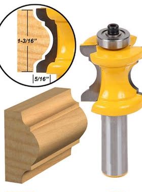 1Pc 1/2 1/4 Shank Bullnose Bead Column Molding Wood Router B