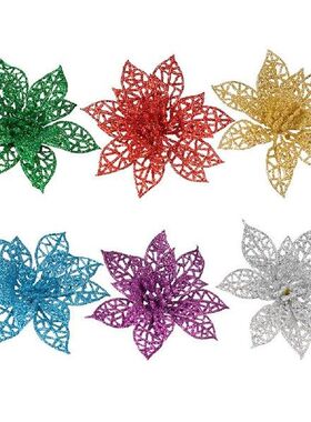 Simulation  Flower Glitter Artificial Flowers Glisten