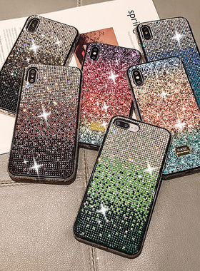 Glitter Crystal Phone Case For iPhone 13 12 mini XR 11 Pro X