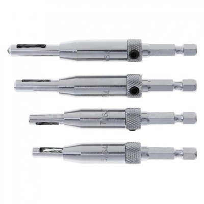 4pcs/lot HSS Door Window Hinge Perforator Hexagon Drill Loca