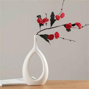 Flowers Vase Ceramic Vase Home Decoration Decoration White V