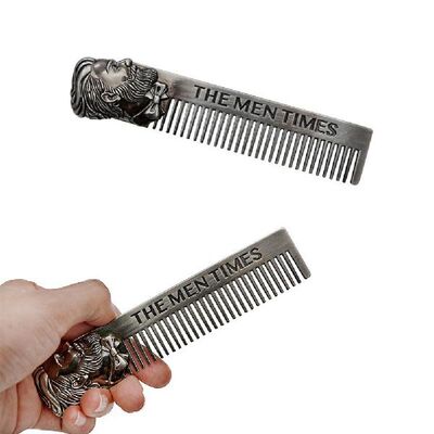 Beard Comb Mustache Metal Pocket Styling Tool Shaving Hair