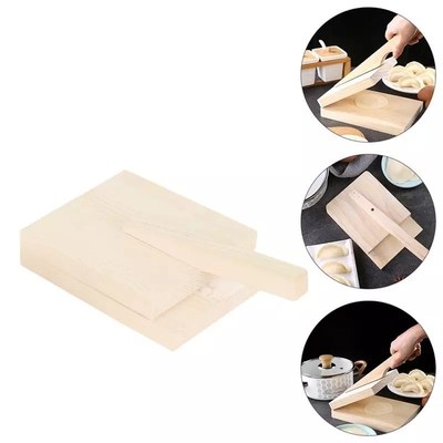 Wooden Dough Pressing Tool Dough Presser Dumpling Wrapper Ma