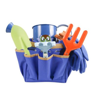 Kids Gardening Tools Set Shovel Harrow Rake Watering Can Tot