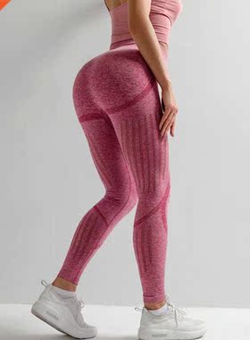 Seamless Tummy Control Yoga Pants Stchy High Waist Compressi