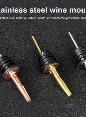 6Pcs Fancy Bartender Pourer Stainless Steel Wine Bottle