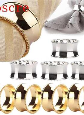 4pcs Stainless Steel Napkin Rings for Dinners Parties Weddin