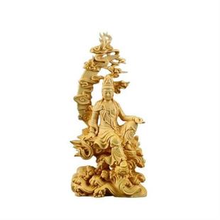 Office Carving Ornament Home Decor Figure Kwan-yin Chinese
