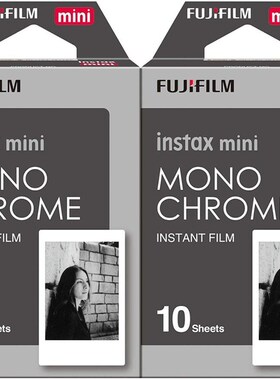 50sheets Fujifilm Instax Photo Paper Monochrome