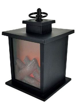 Battery Powered Table Fireplace Lantern Lamp Decorative LED