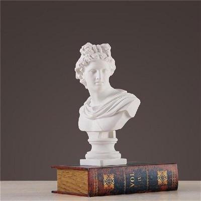 Apollo Head Portraits Bust Gypsum Greek Mythology Adelos