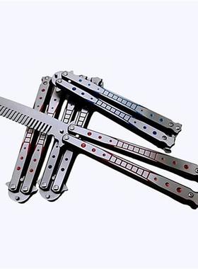 Foldable Butterfly Cutlery Portable Comb Unsharpened Blades