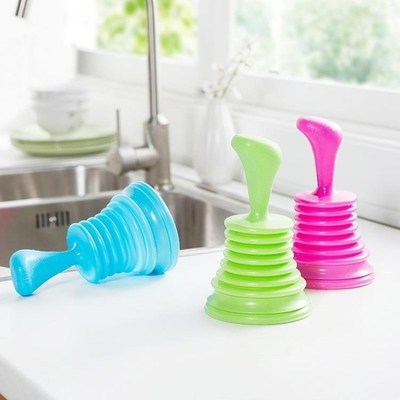 kitchen bathroom toilet drain sink plunger unblocker cleaner