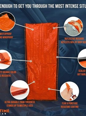 Outdoor  Life Bivy Emergency Sleeping Bag Thermal Keep Warm