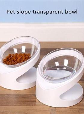 Transparent Non-Slip Cat Food Bowl For Dogs Bowls Eating