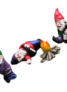 Garden Gnome Dwarf Gnomes Mini Figurine Figurines